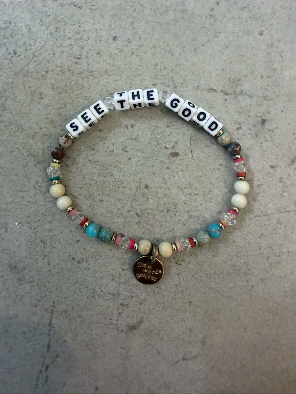 Little Words Project SEE THE GOOD stretchy bracelet